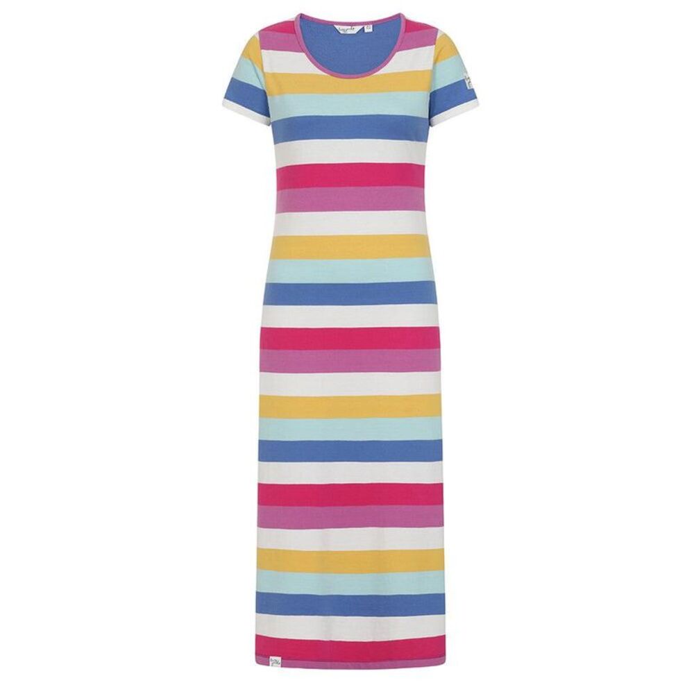 Lazy Jacks Womens/Ladies Cotton Jersey Long Length T-Shirt Dress / Multicolored